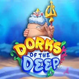 Dorks of the Deep slot logo by Hacksaw Gaming at Lucky 7 CasinoDorks of the Deep