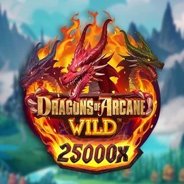 Slots logo of Dragons of Arcane Wild from Foxium at Lucky 7 Casino