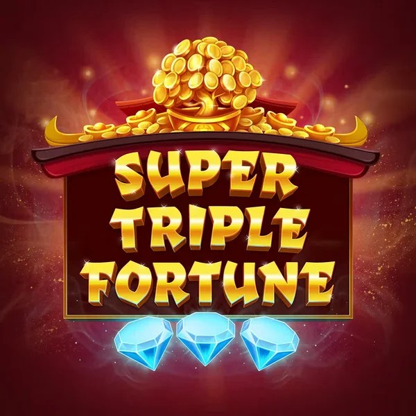 Super Triple Fortune slot logo by Greentube at Lucky 7 Casino